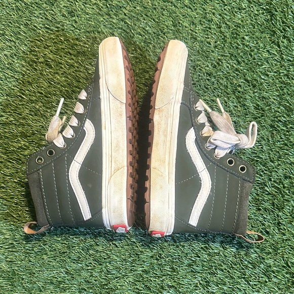 Vans MTE Kids High-Top Sneakers - Dark Green and White 1Y - Picture 4 of 7